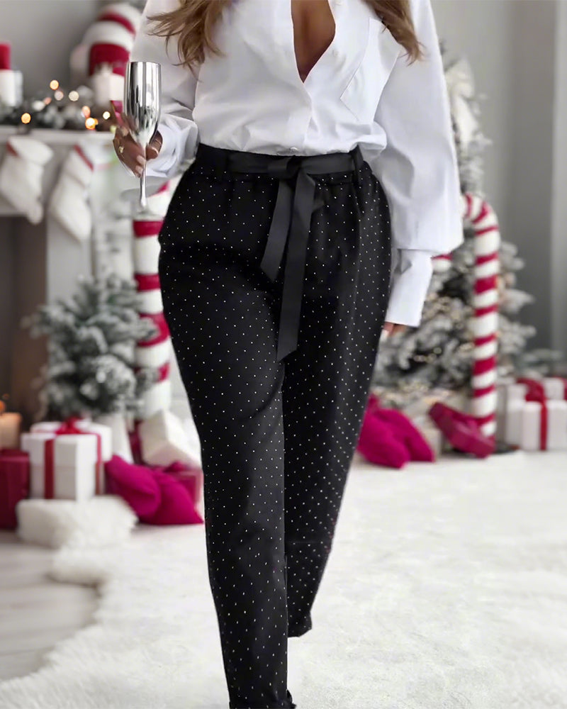 Bukser stilige og allsidige glitter