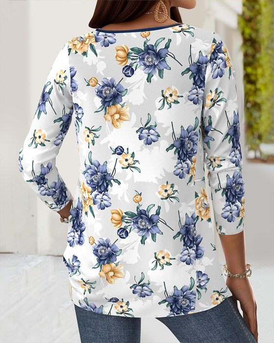 Bluse Casual Blomstermønster