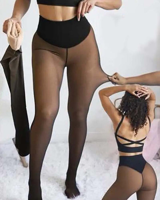 Fôrede Shaping-Leggings Med Én Søm