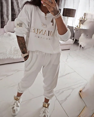 Sett Sporty Casual Trykket To-Delts