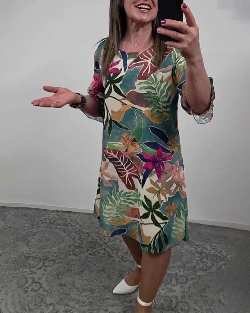 Kjole Tropisk Trykk