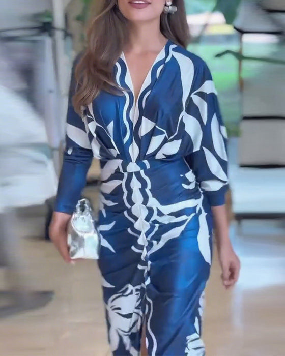 Sexy V-hals Elegant Kjole