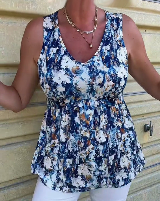 Singlett Sexy Trykt Ermeløs