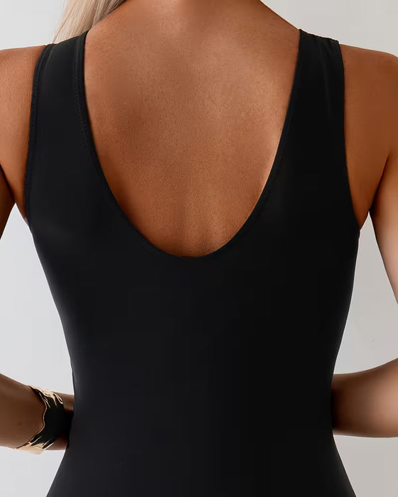 En-Delt Badedrakt Flat Vinkel Sportvest