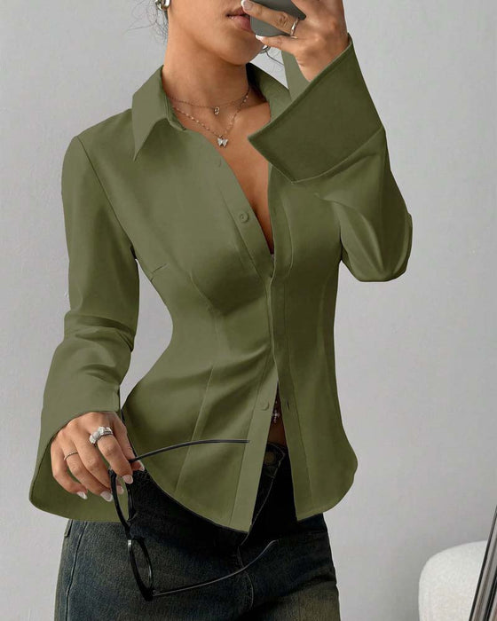 Eleganst Slim-Fit DameSkjorte