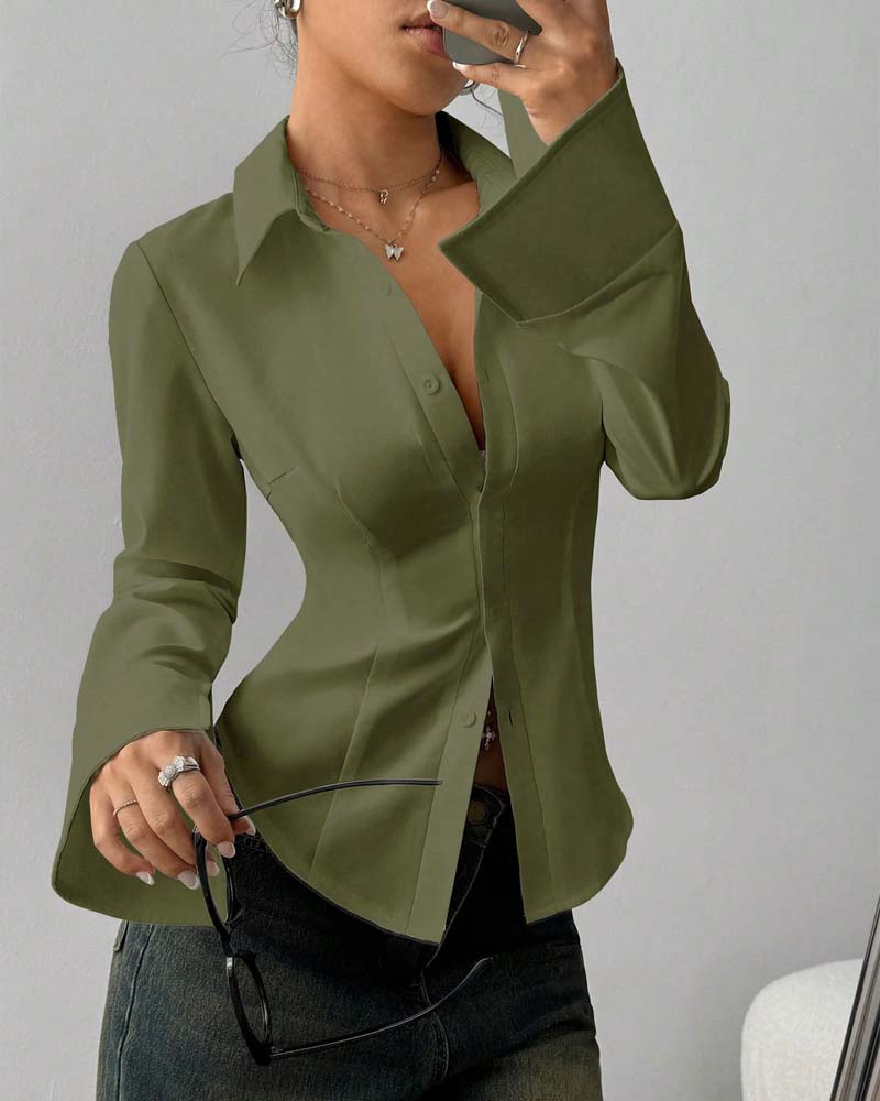 Eleganst Slim-Fit DameSkjorte