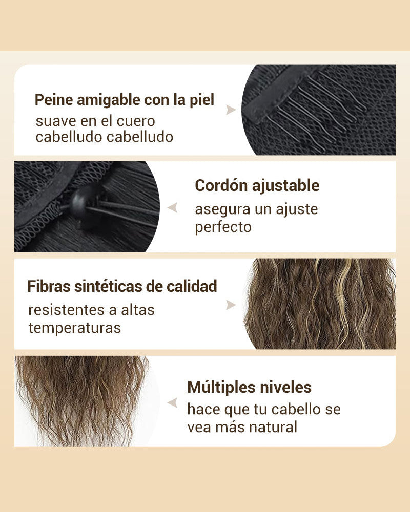 Lang Fyllig Og Krøllet Hårforlengelse