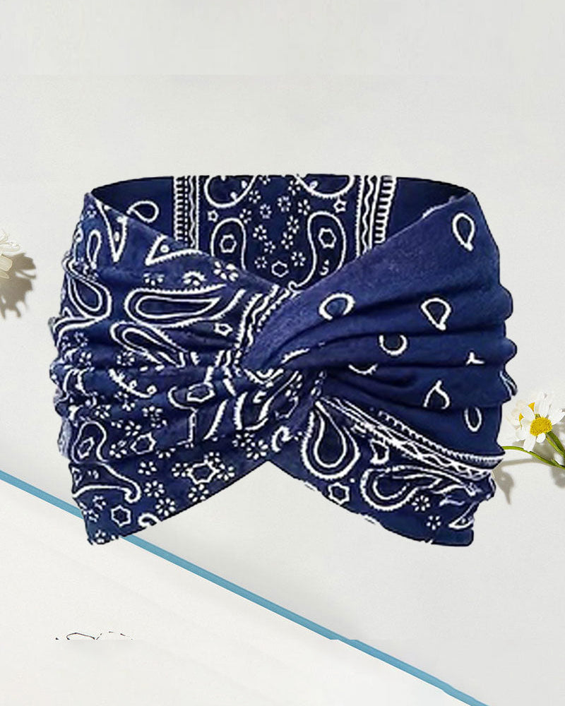 Hårbånd Vintage Stil Bred Slips-Farge