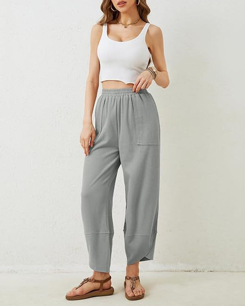 Bukse Dame Harem Tønne Bredt Ben