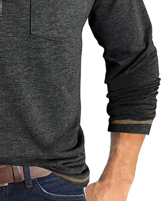 Bluse Menn Knapp Jakkeslag Polo