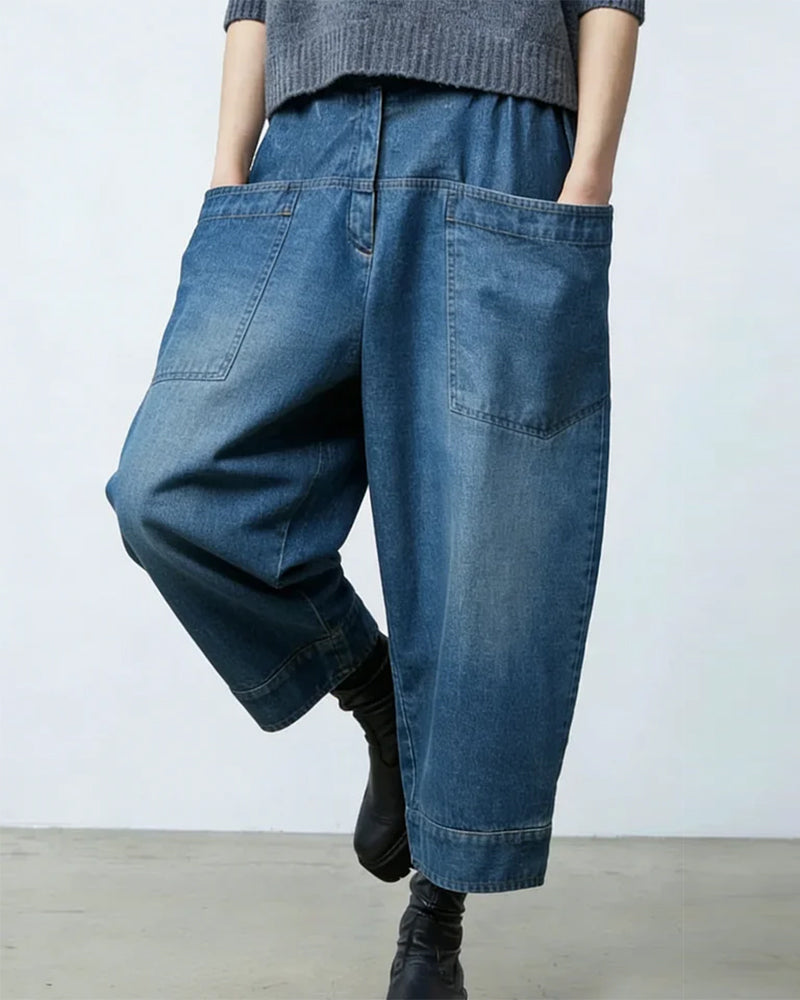 Jeans Stor Lomme Ankel