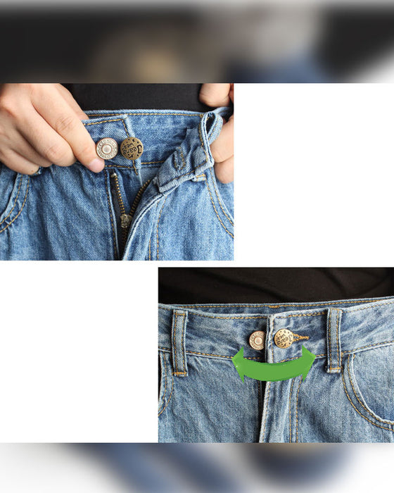 Fjærbelastet Metallknapp For Midjeutvider Til Jeans