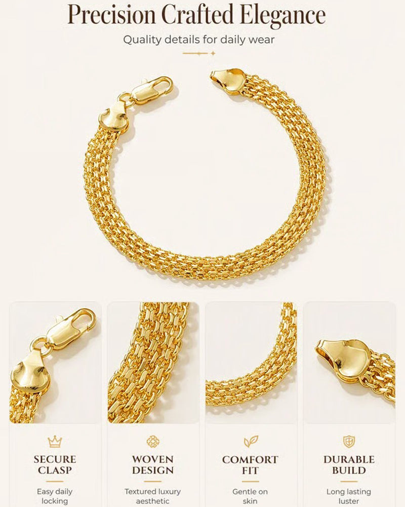 Bredt Veve Mesh Armbånd