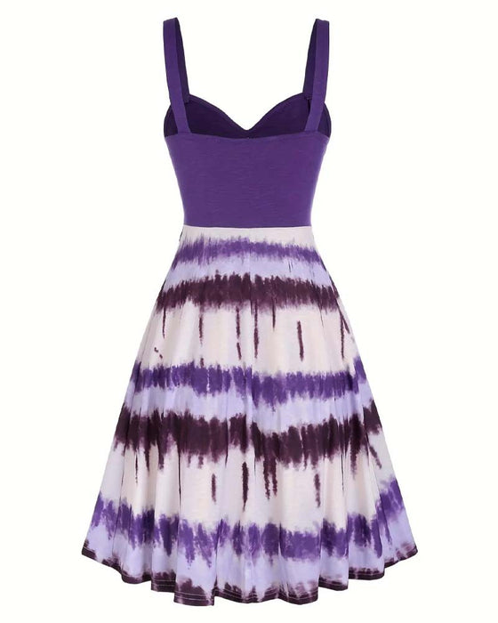 Kjole Tie-Dye Stroppet Midi