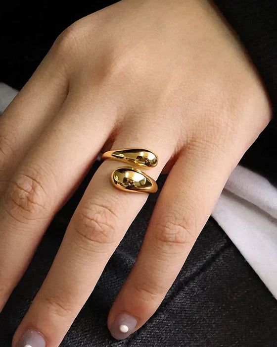 Ring Uregelmessig Vanndråpe