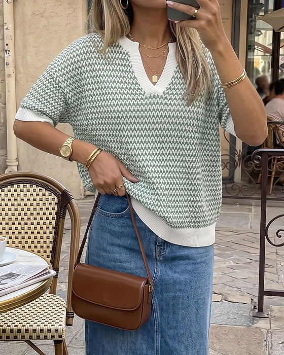 Pullover V-Hals Tøff Casual