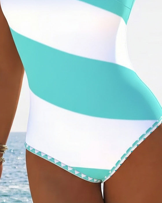 Ett-delt Fargeblokkstripet