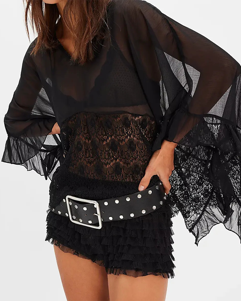Cover-Up Blonder Patchwork Mesh