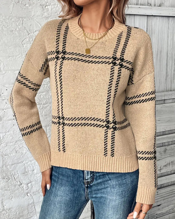 Genser Langermet Rutet Genser