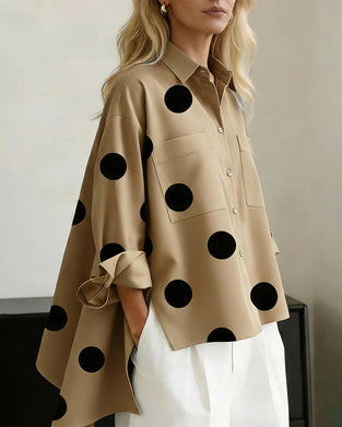 Skjorte Uregelmessig Jakkeslag Prikk