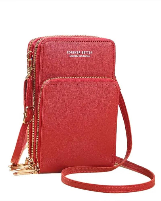 Ensfarget Fashion Crossbody Telefonveske