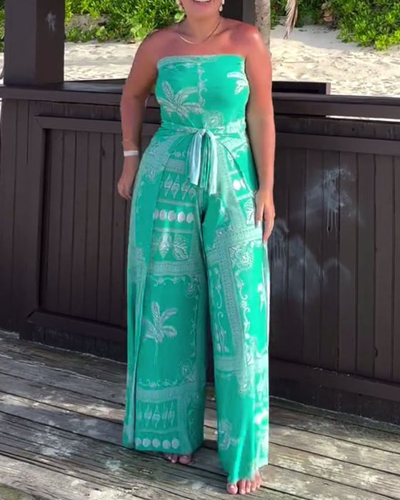 Badedrakt Personlig Og Elegant Brystinnpakket Trykt