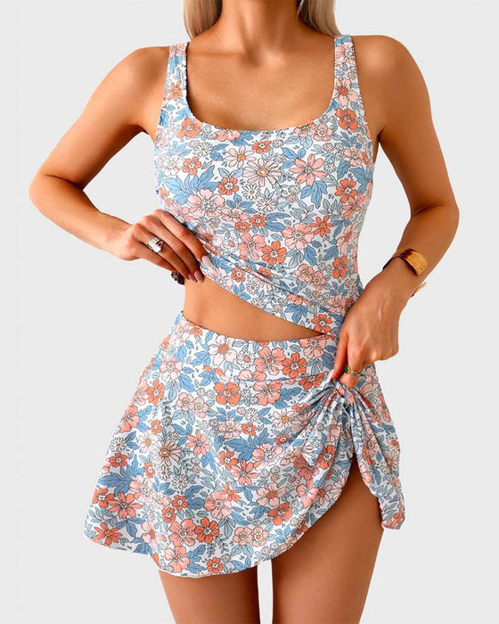 Tankini Sideknyting Feriestil