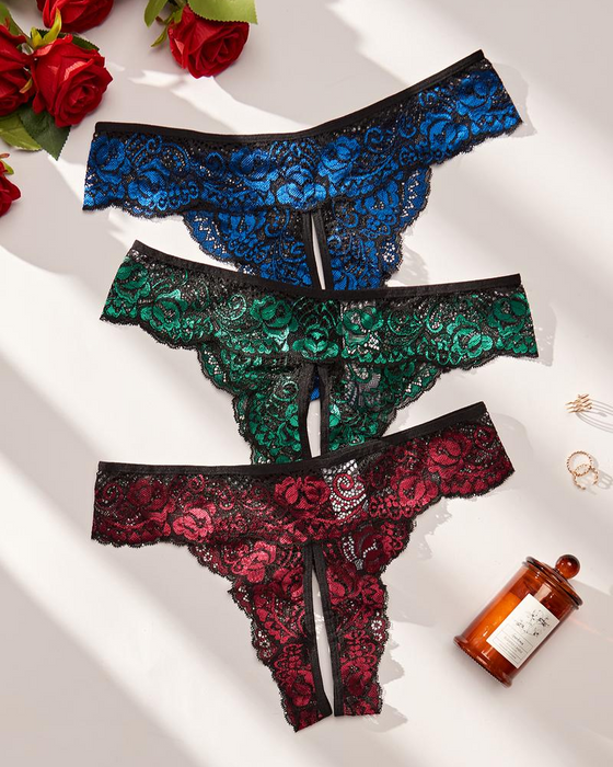 Dames Myk Komfortabel Pustende Blonder Truse For Alle Årstider