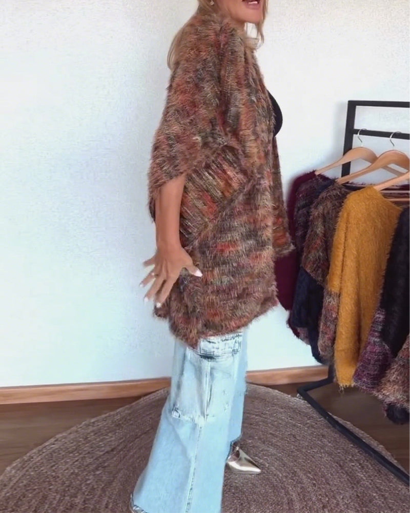 Maillard Plysj-Cardigan Med Lange Ermer