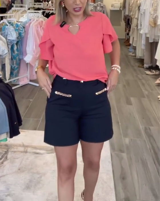 Shorts Kjedeutsmykket Avslappet