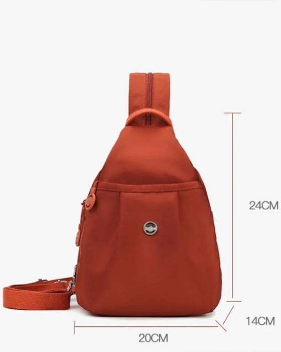 Bag Flere Lommer Konvertibel Ryggsekk & Crossbody