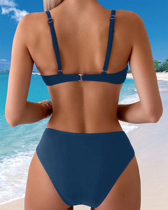 Bikini Trykt Feriestil Sexy Topartet