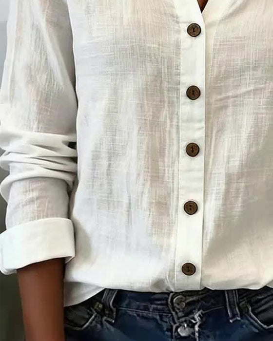 Skjorte V-hals Allsidig