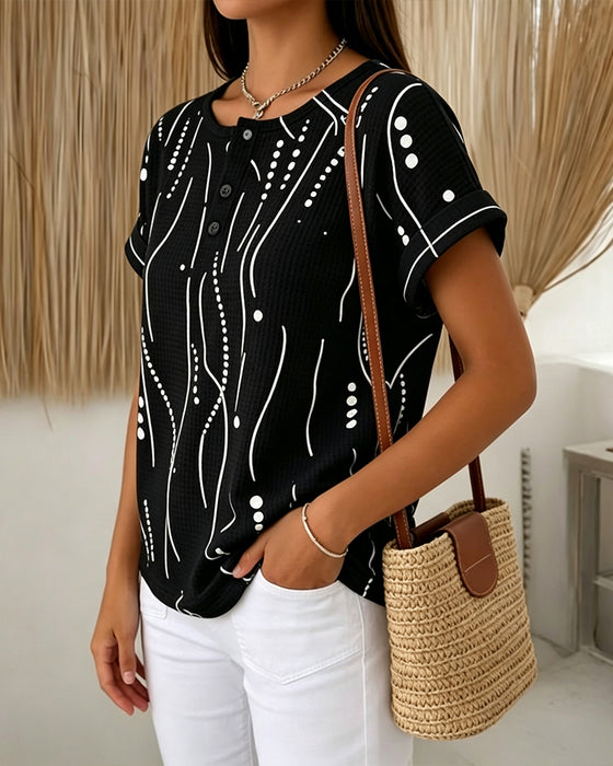 T-Shirt Rund Hals Kortermet