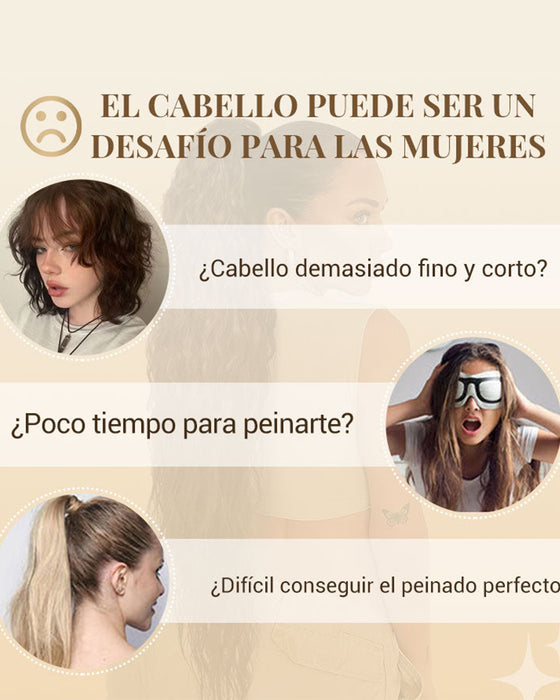 Lang Fyllig Og Krøllet Hårforlengelse