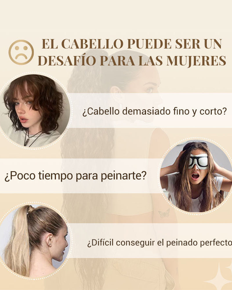 Lang Fyllig Og Krøllet Hårforlengelse