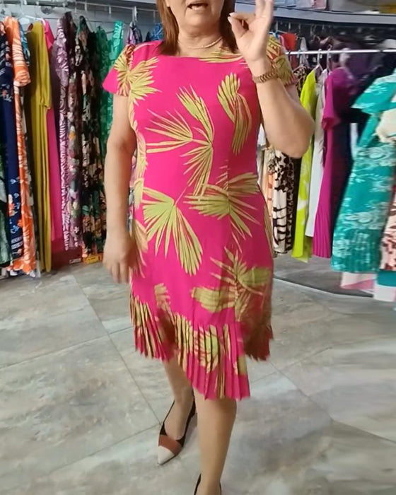 Kortermet plissert uformell kjole