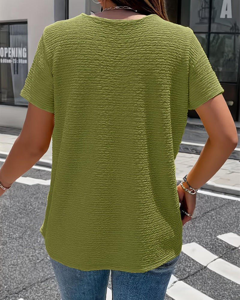 T-skjorte Peter Pan Krage Tre Knapper