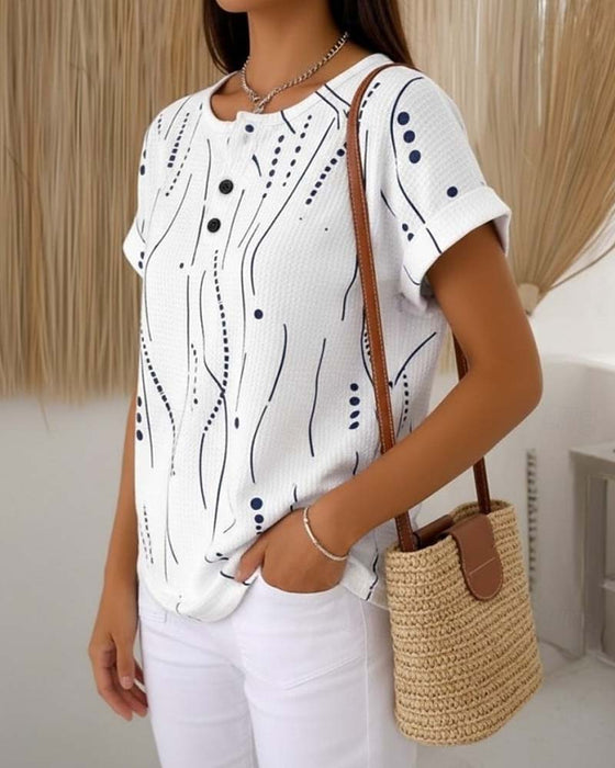 T-Shirt Rund Hals Kortermet