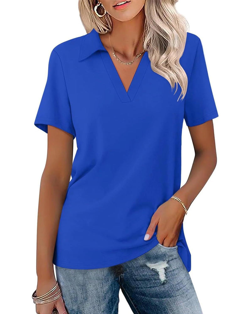 T-Shirt Kort Erme V-Hals Polo