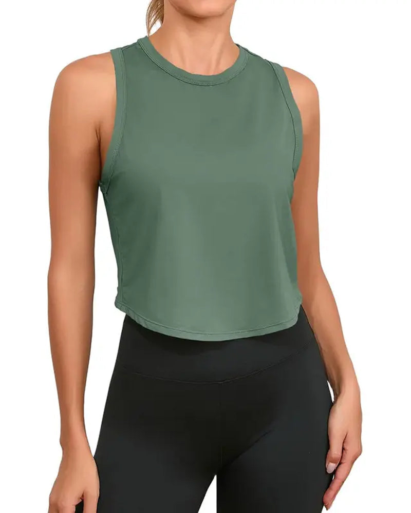 Tank Topp Sportslig Croppet