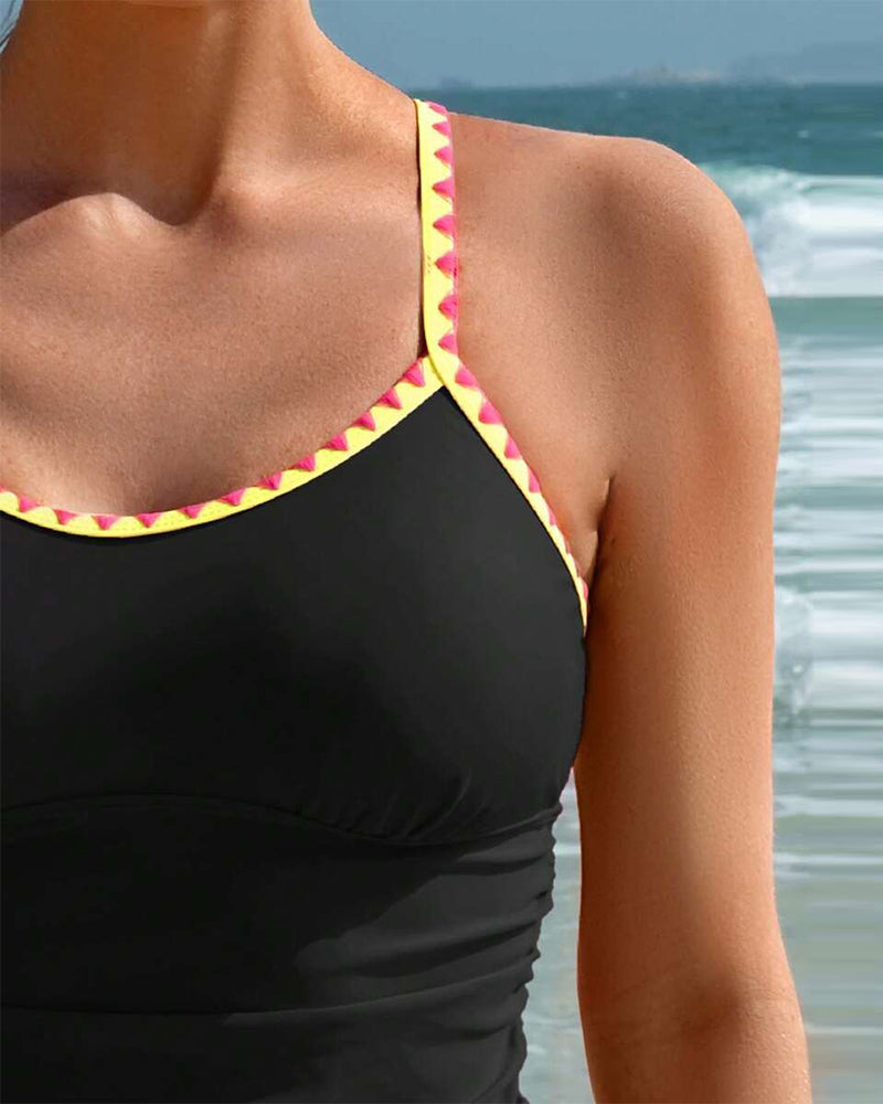 Tankini Ferie Stil Fargerik Blonde