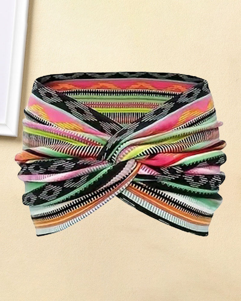 Hårbånd Vintage Stil Bred Slips-Farge