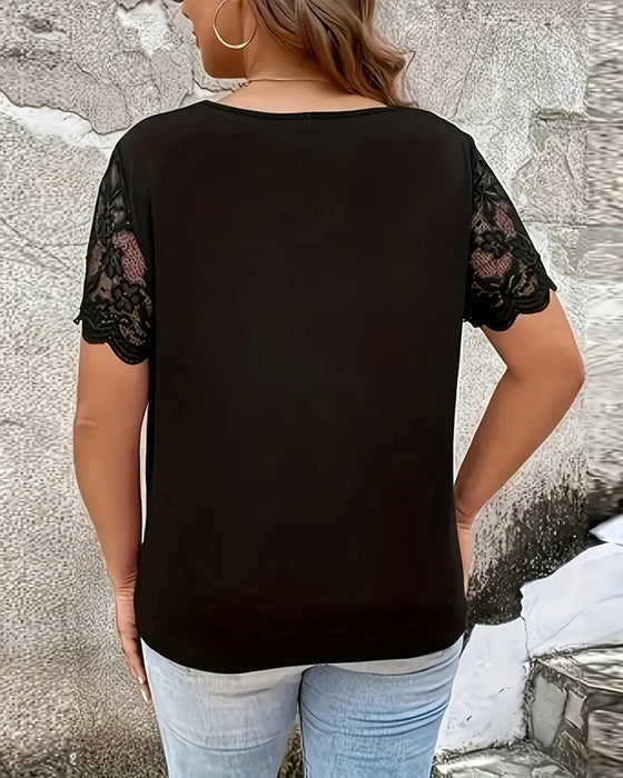 Bluse Kortermet Blonderpanel