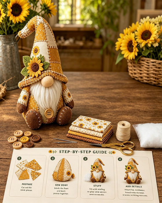 🧵 DIY Lappeteppe Gnome Kit – Lag Din Egen Søte Gnome 🧙‍♂️
