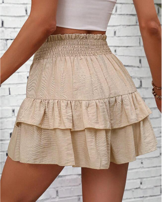 Skorts korte brede casual flytende