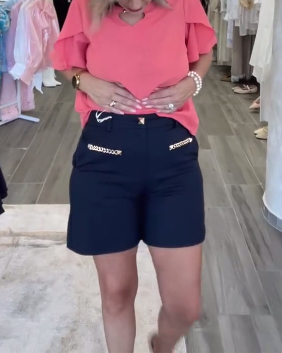Shorts Kjedeutsmykket Avslappet