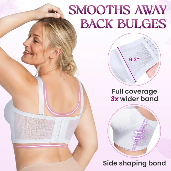 Sklisikker Komfortabel Strapless Push-Up BH Med Foran Spenne