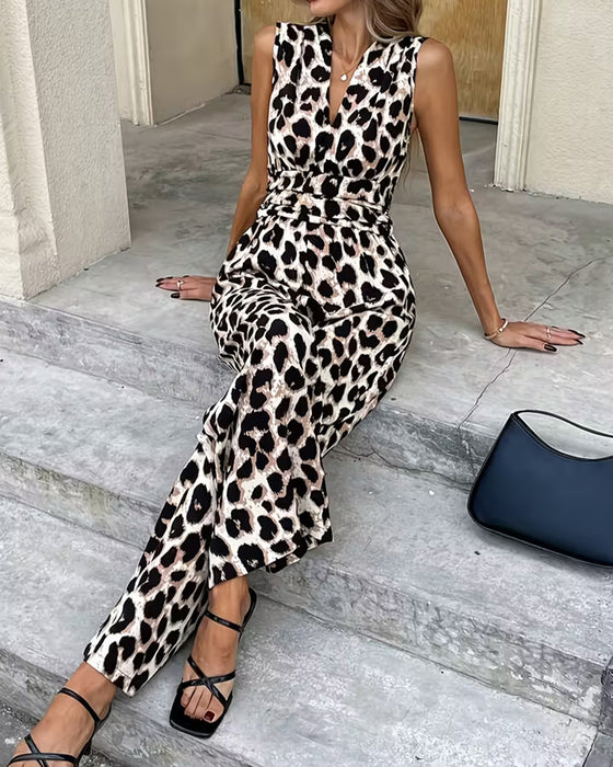 Hoppdrakt Leopard Trykk Ermeløs