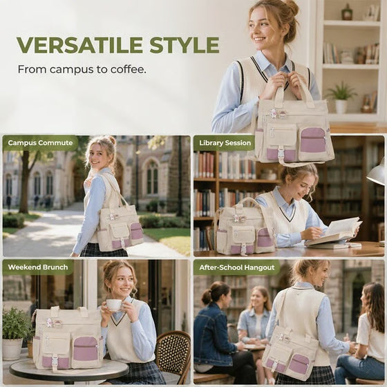 Veske Rommelig Canvas Tote Rom